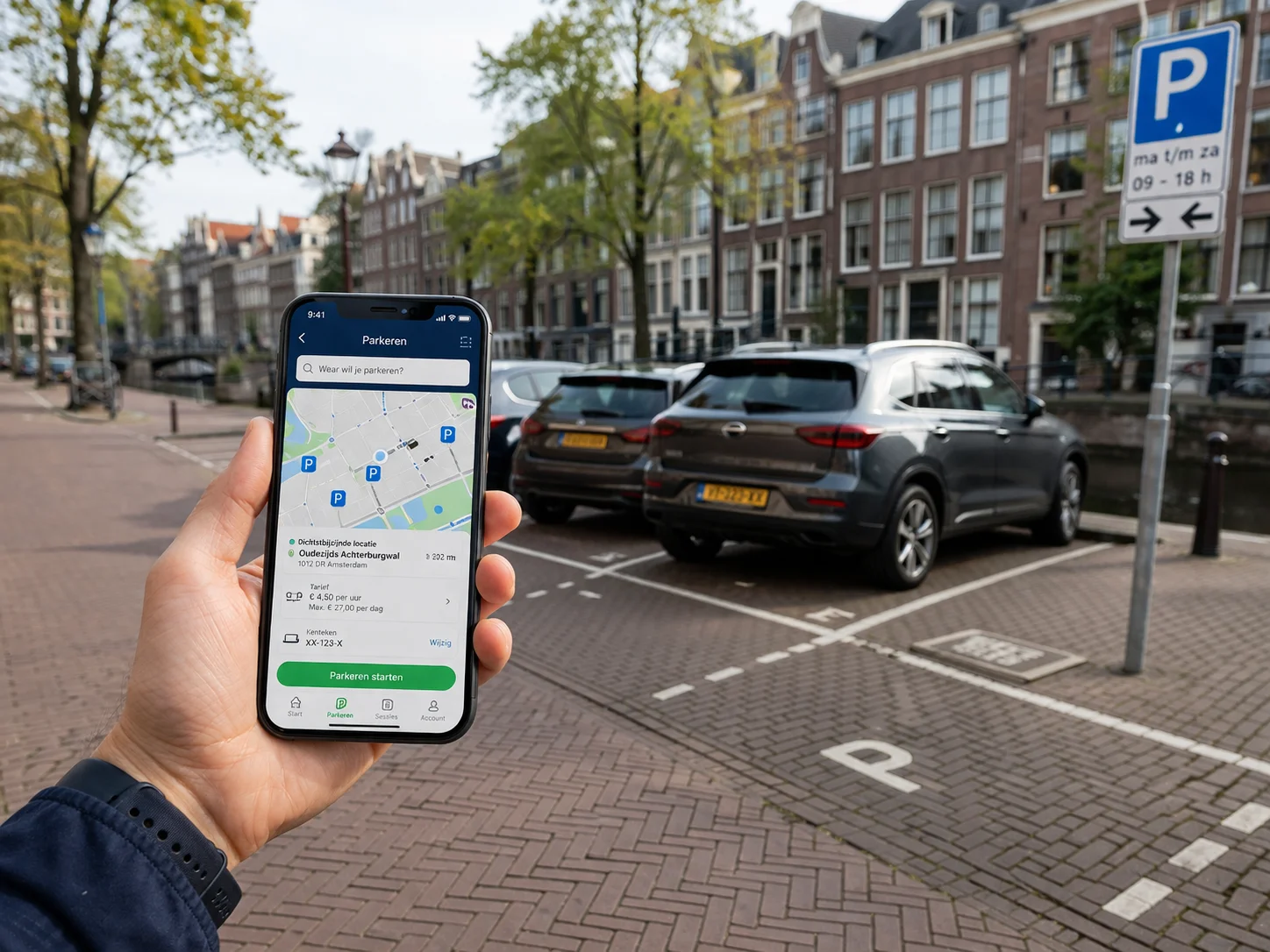 Mobiele parkeerapplicatie